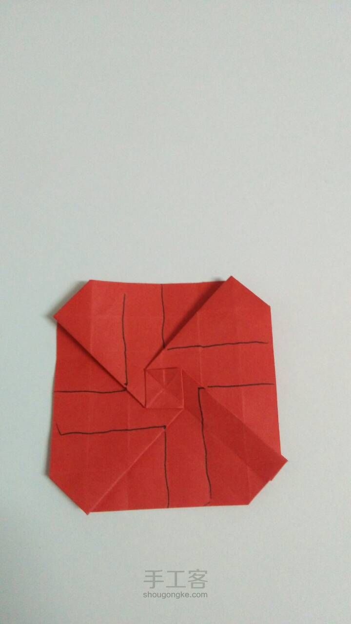 「折纸」玫瑰花2 第29步