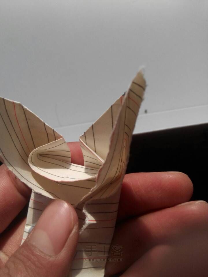折纸（6）蝴蝶 第17步