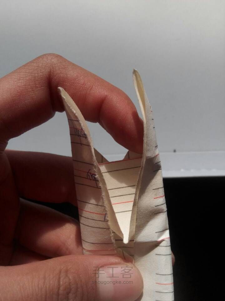 折纸（6）蝴蝶 第16步