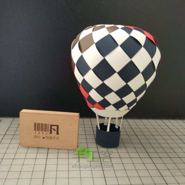 【非凡工作室】放飞梦想的热气球大码手工纸编 第43步