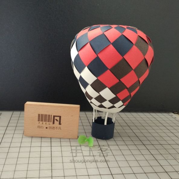 【非凡工作室】放飞梦想的热气球大码手工纸编 第44步