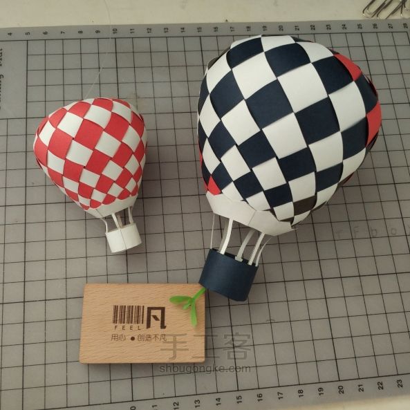 【非凡工作室】放飞梦想的热气球大码手工纸编 第48步