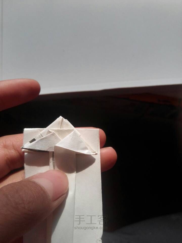 折纸（8）蝴蝶戒指 第15步