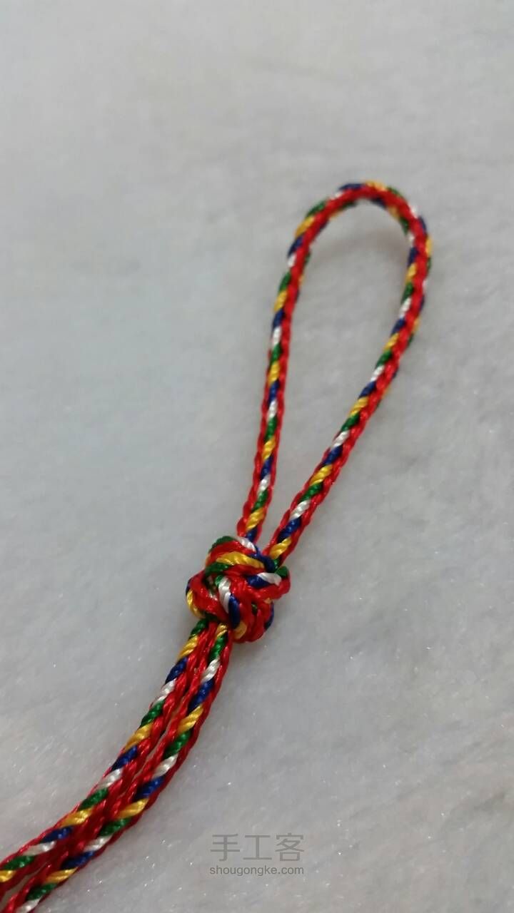 【愚人手做】缅茄七彩钥匙链 第10步