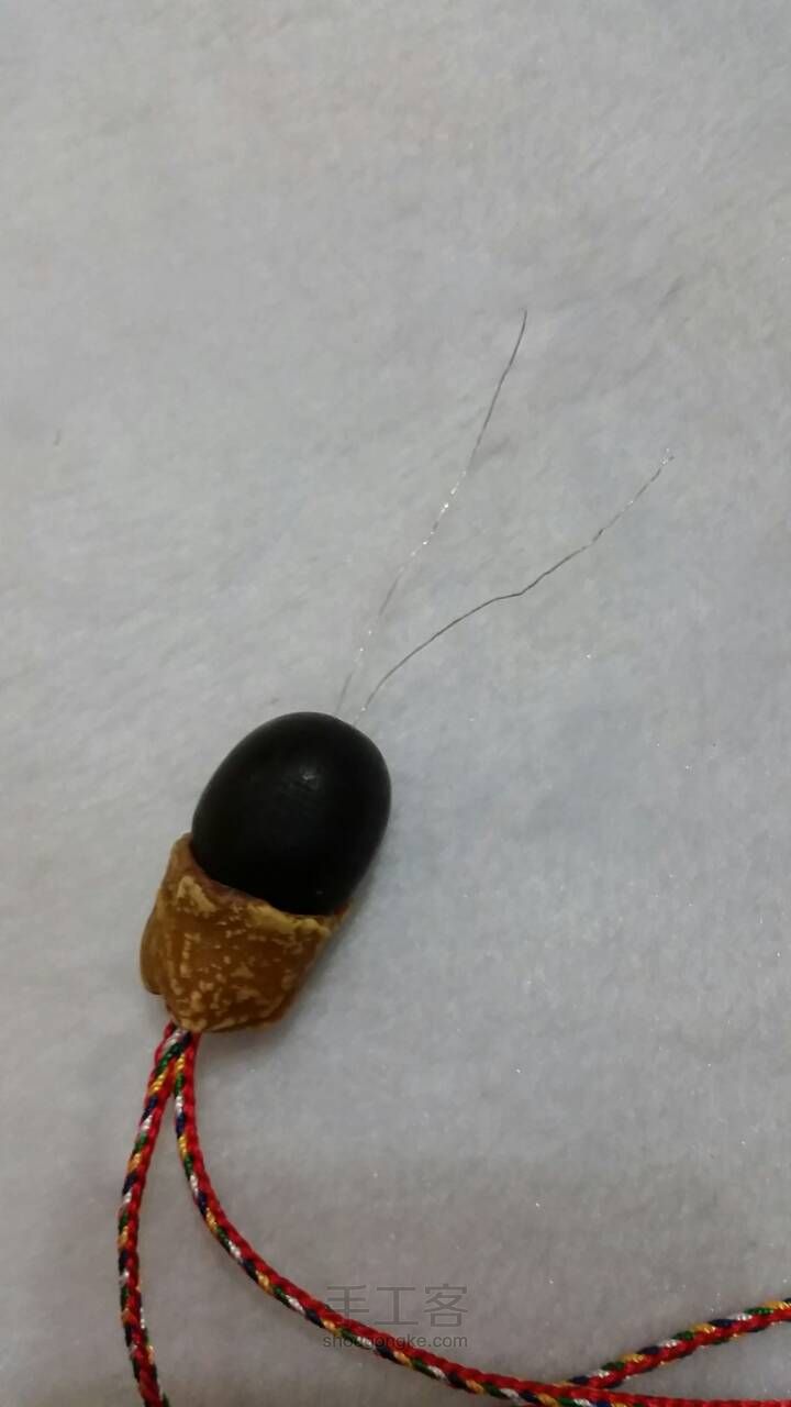 【愚人手做】缅茄七彩钥匙链 第11步
