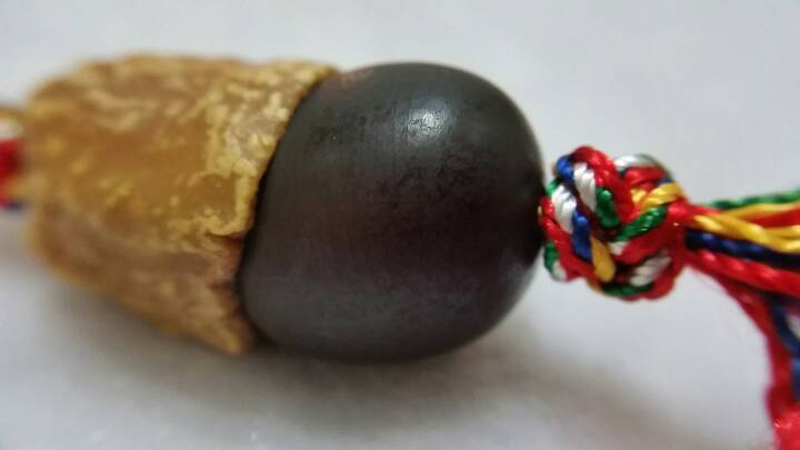 【愚人手做】缅茄七彩钥匙链 第20步