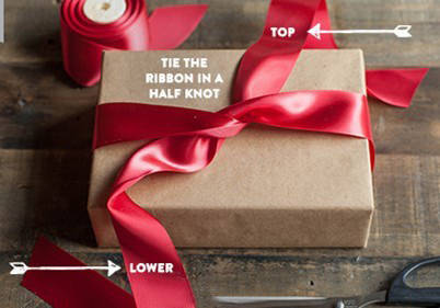 礼物包装（转） 第3步