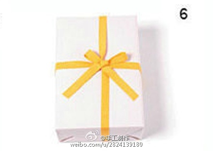 礼物包装方法㈢十形系法 第6步