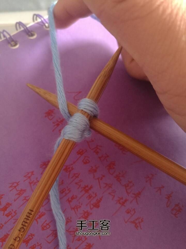 织围巾起针方法2 第35步