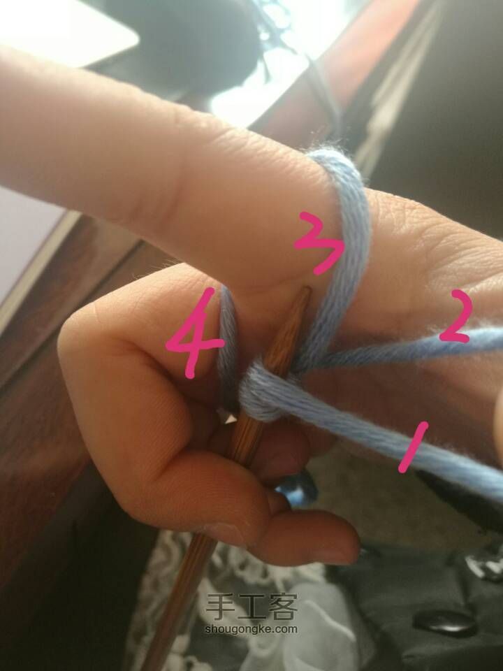织围巾起针方法3 第14步