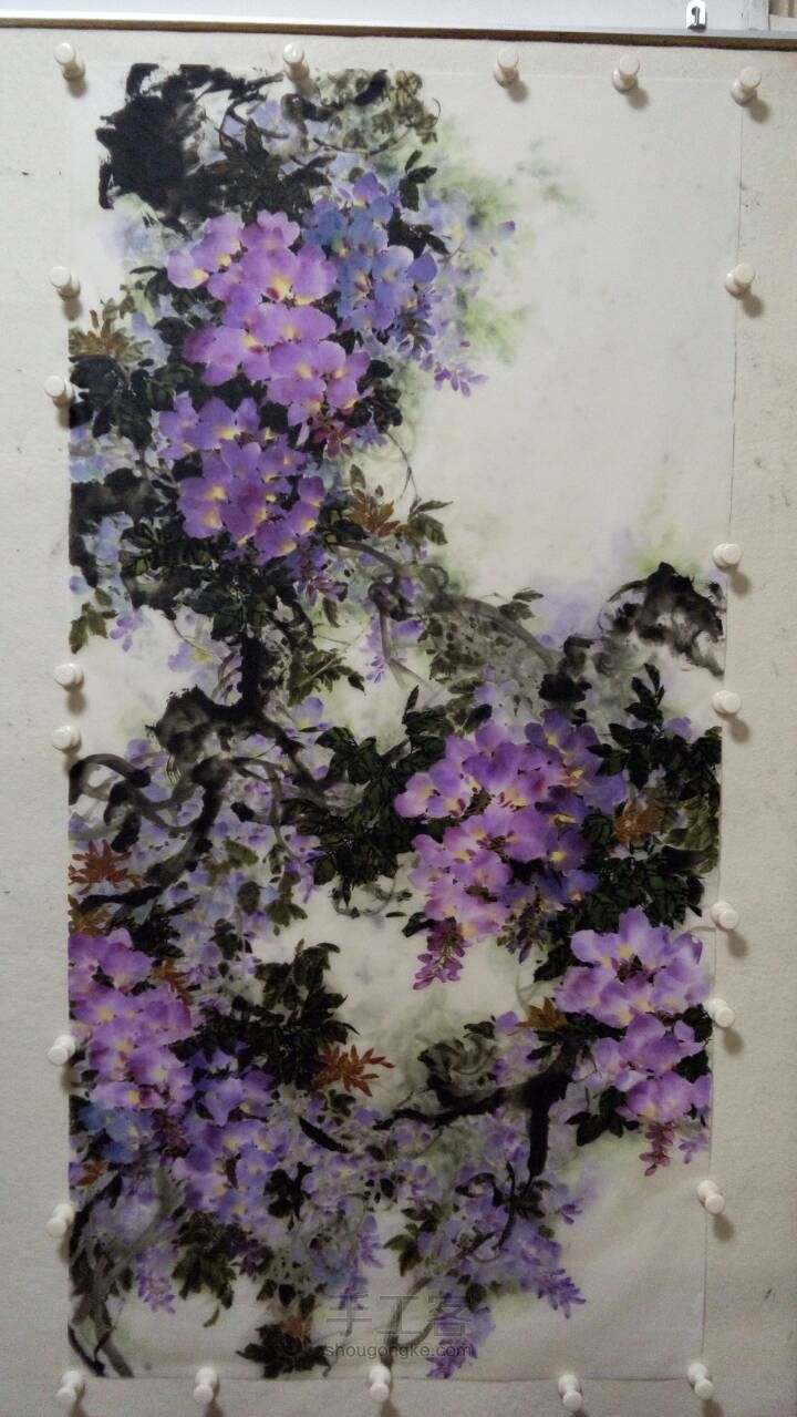 国画紫藤的一种画法 第16步