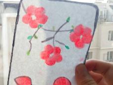 美美的樱花书签，第一次做教程，我才10岁，不喜欢勿喷。