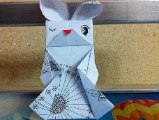 一起来学习可爱的纸兔子吧！