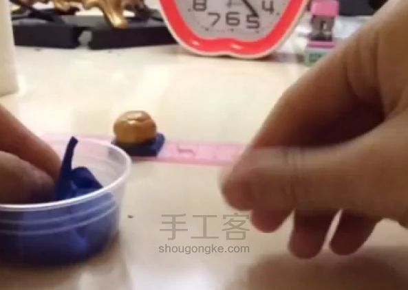 黏土蓝莓泡芙 第13步