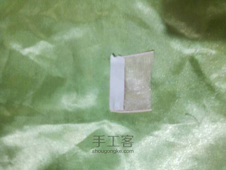 粉红雪纱蝴蝶结发卡 第6步