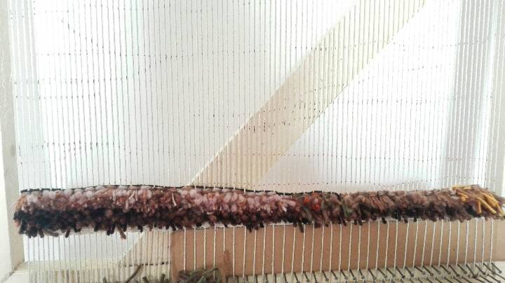 毛线编织壁挂——大海 第4步