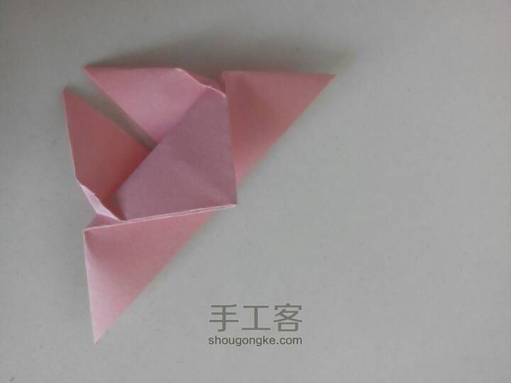 小蝴蝶折纸教程(｡･ω･｡)ﾉ♡ 第4步