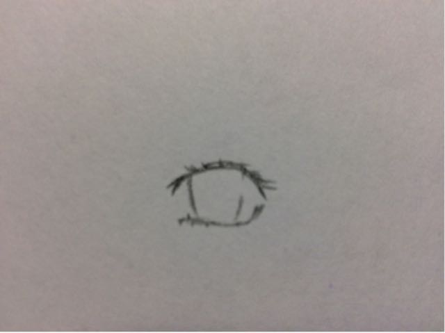 少女的眼睛的画法1 第2步
