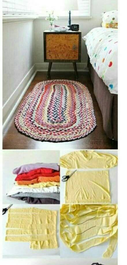 编织地毯😊（转） 第1步