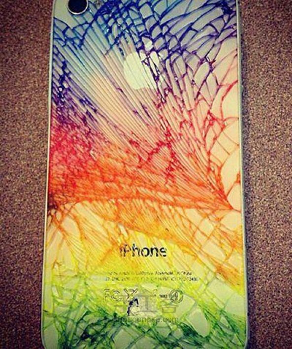 摔碎的iPhone 变成艺术品! 第6步