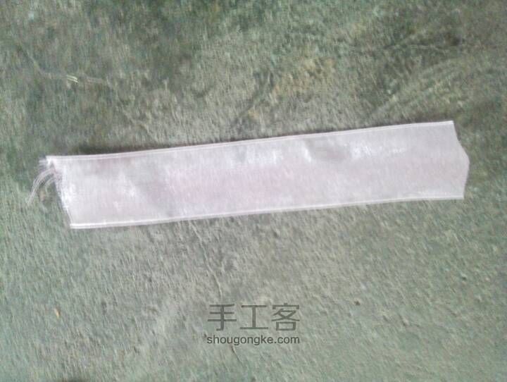 毛线雪纱扎子 第2步