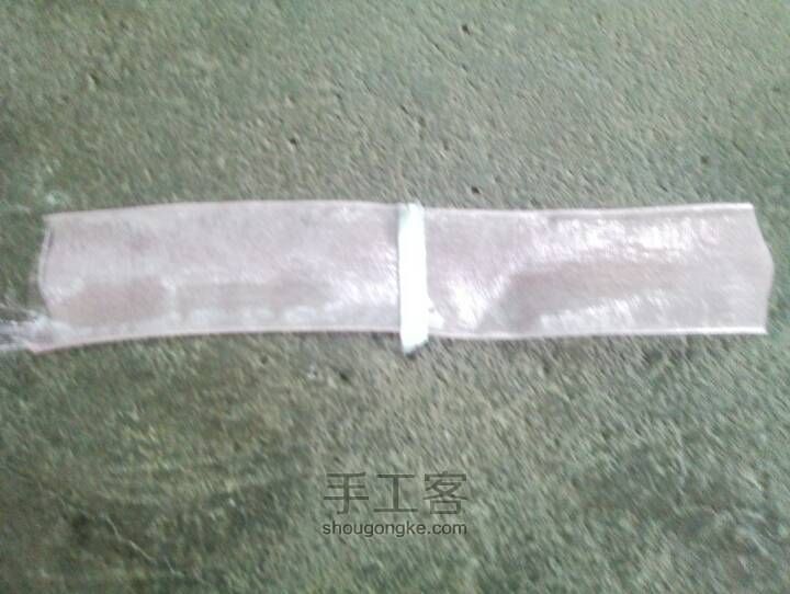 毛线雪纱扎子 第3步