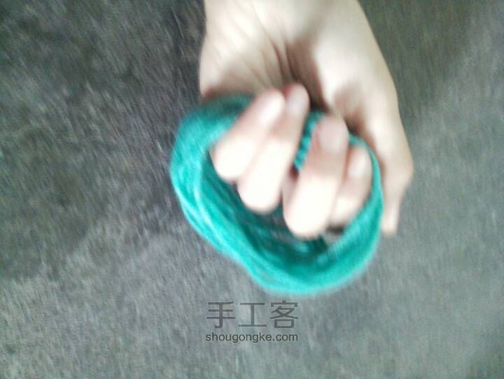 毛线雪纱扎子 第7步