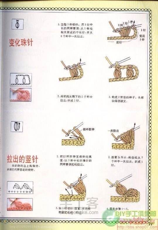 毛衣针法 第8步