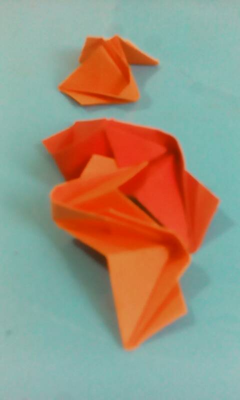 折纸花球 第12步