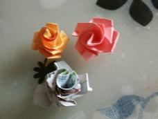 简单的玫瑰花折法