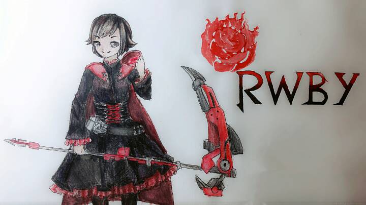 【彩铅】RWBY的小红红ruby 第14步