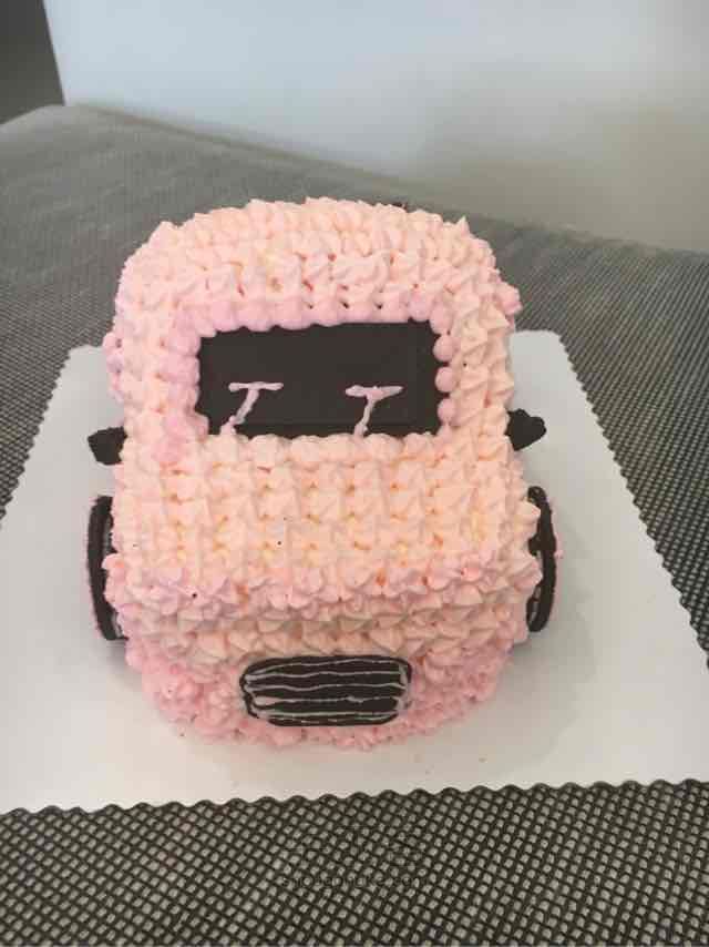 给汽车蛋糕来个分解，粉色汽车🚗超萌…… 第10步