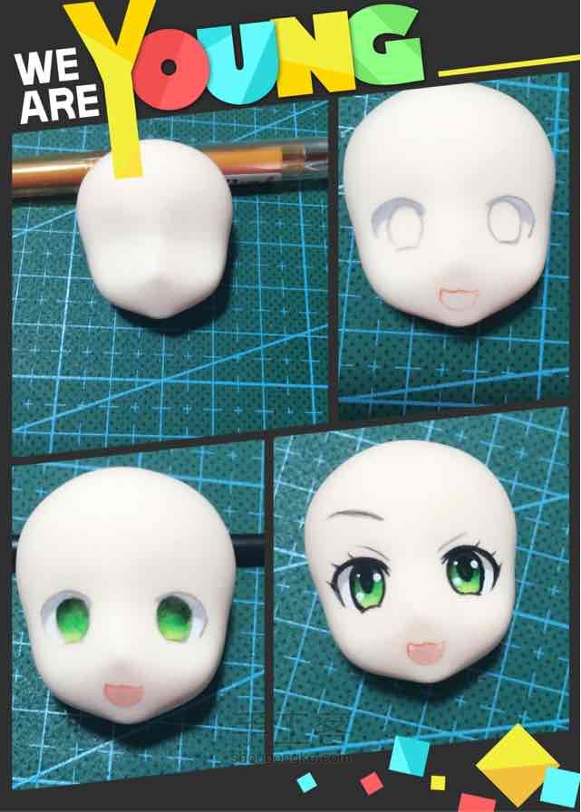 希安～猫之少女Q版粘土人教程 第1步