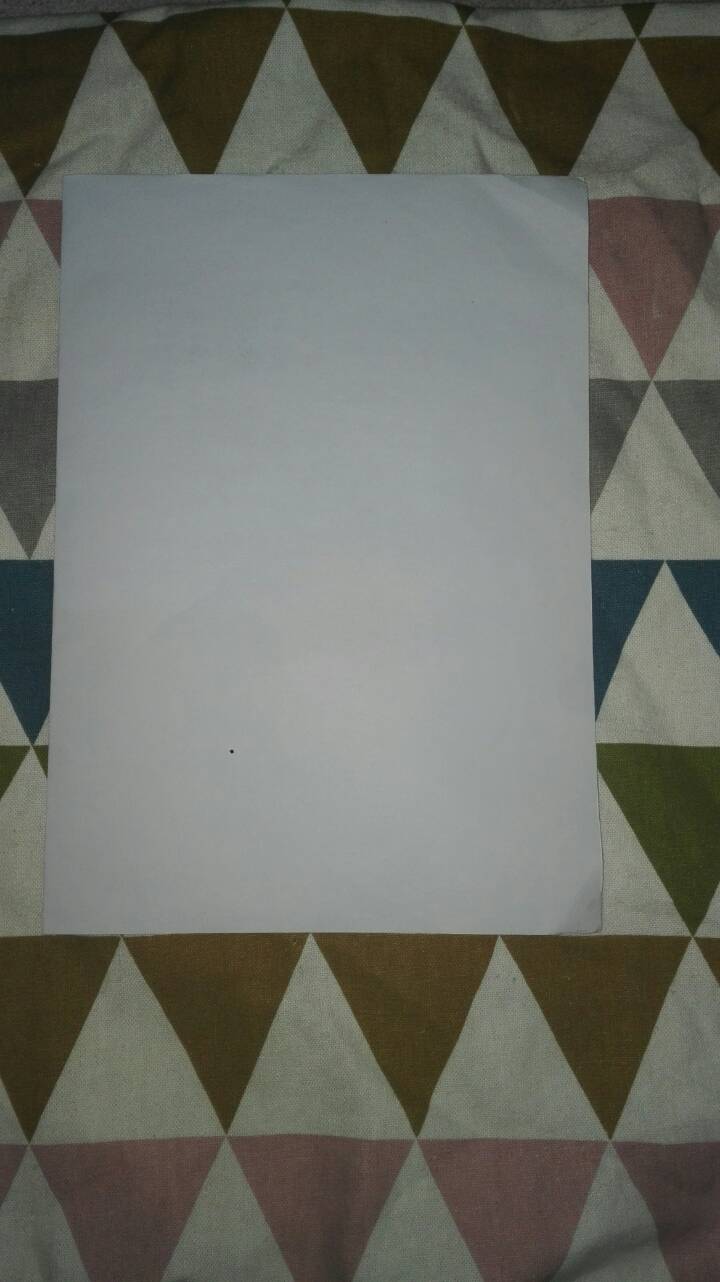 一张A4纸折相框 第1步