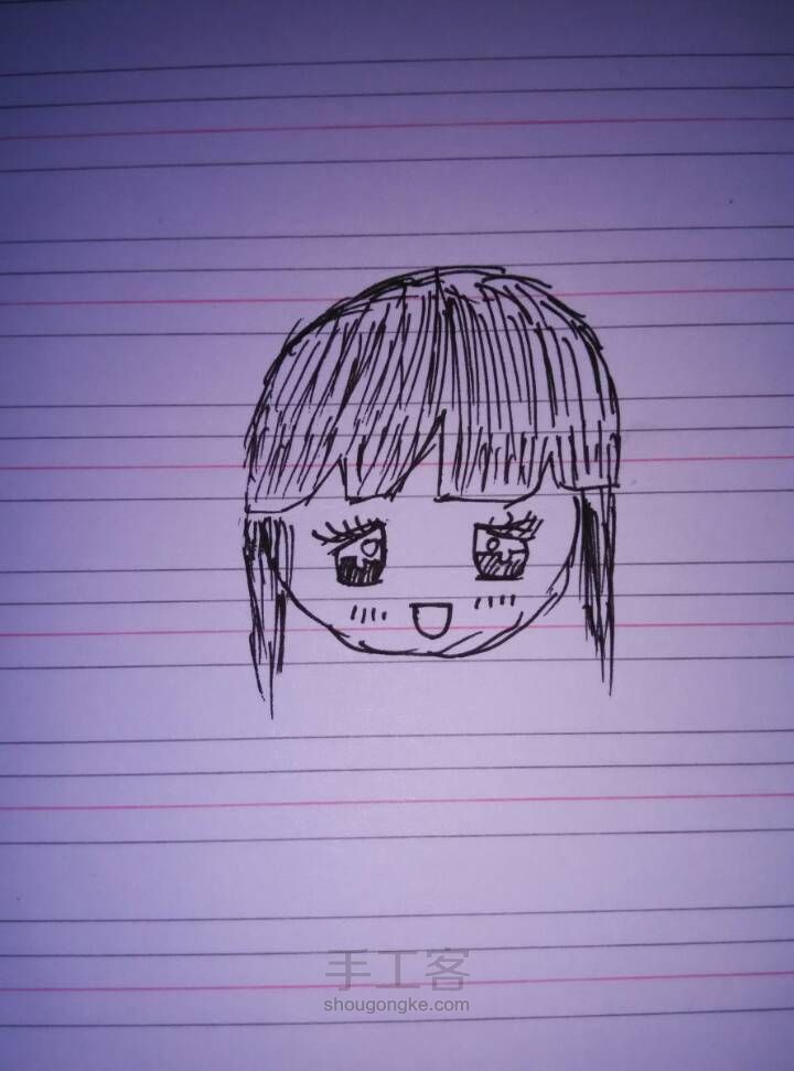 画个小女孩 第5步
