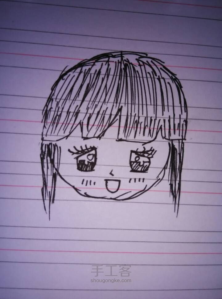 画个小女孩 第6步