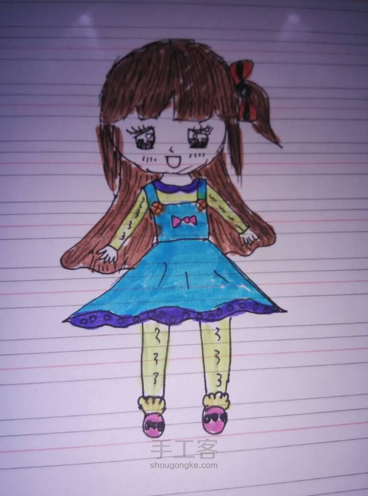 画个小女孩 第12步