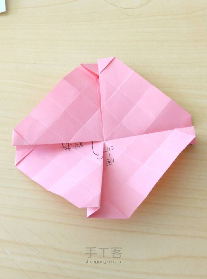折纸川崎玫瑰  唯美  简易折纸玫瑰 第17步