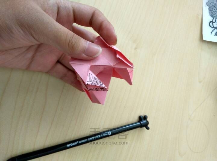 折纸川崎玫瑰  唯美  简易折纸玫瑰 第37步