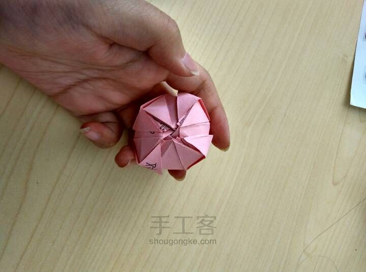 折纸川崎玫瑰  唯美  简易折纸玫瑰 第43步