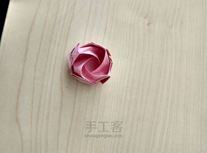 折纸川崎玫瑰  唯美  简易折纸玫瑰 第47步