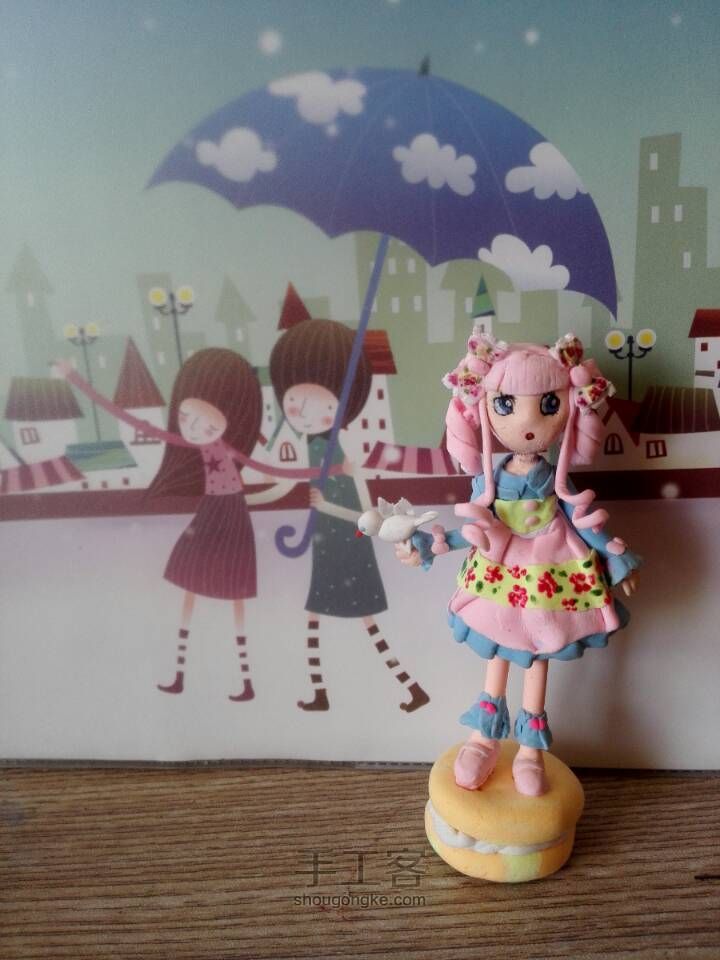 可爱粉色糖果娃娃 第37步