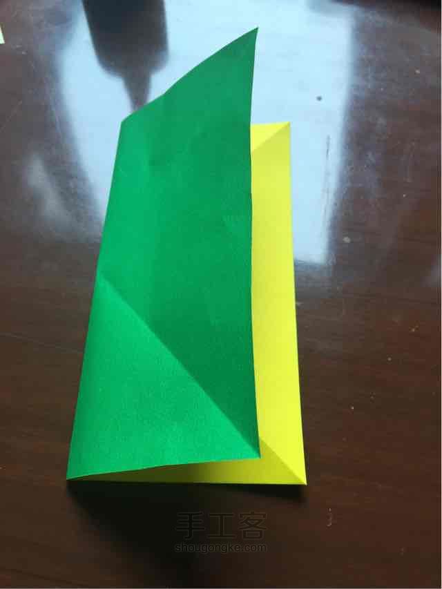 百合折纸 第3步