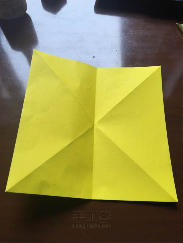 百合折纸 第4步