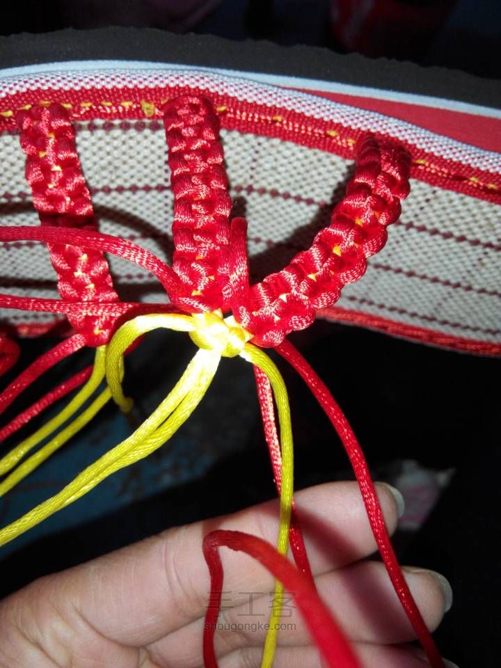 心型拖鞋编织 第5步