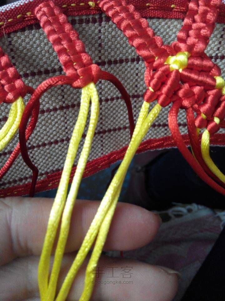 心型拖鞋编织 第21步