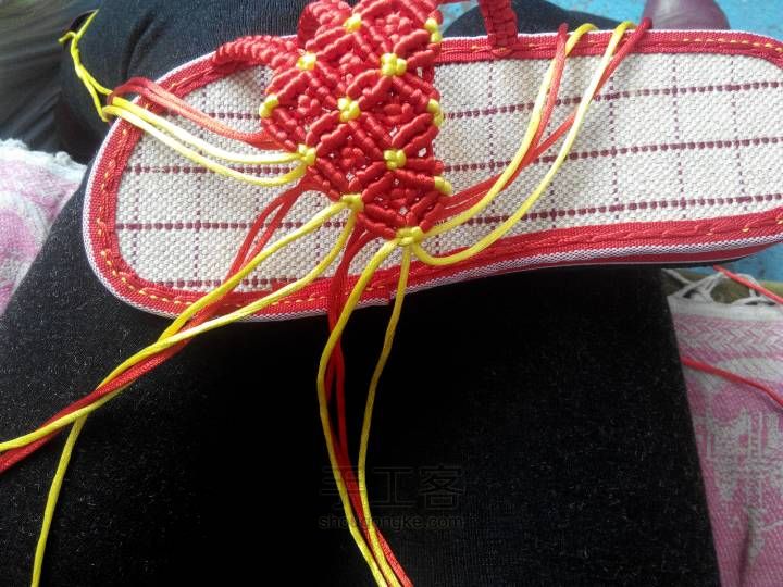 心型拖鞋编织 第42步