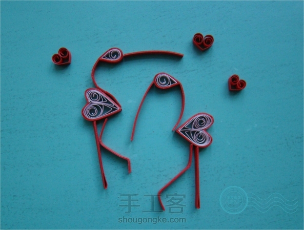 最是那一低头的温柔——衍纸鹤 第8张