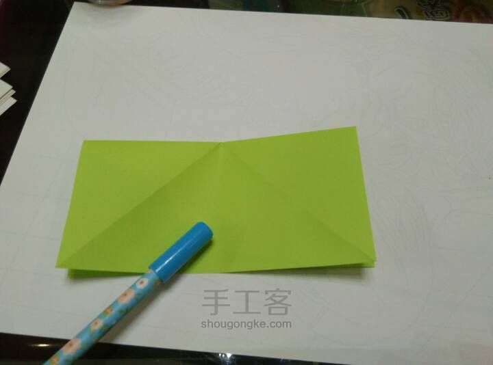 菊花折纸 第2步