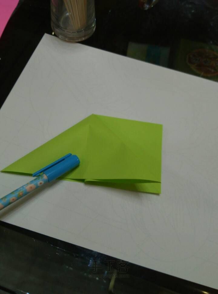 菊花折纸 第4步